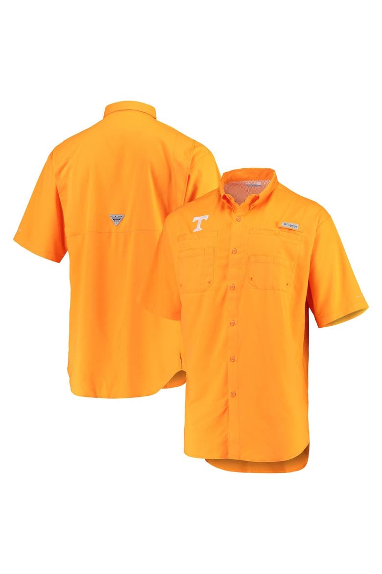 Men's Columbia Tennessee Orange Tennessee Volunteers Big & Tall Collegiate Tamiami Button-Down Shirt, Main, color, Orange