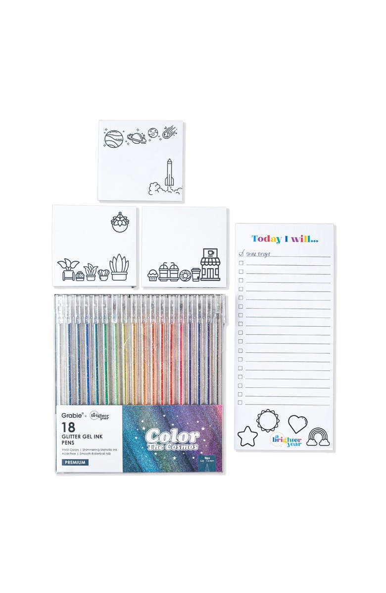 A Brighter Year Color Your Own Office Supply Bundle, Main, color, Multicolor