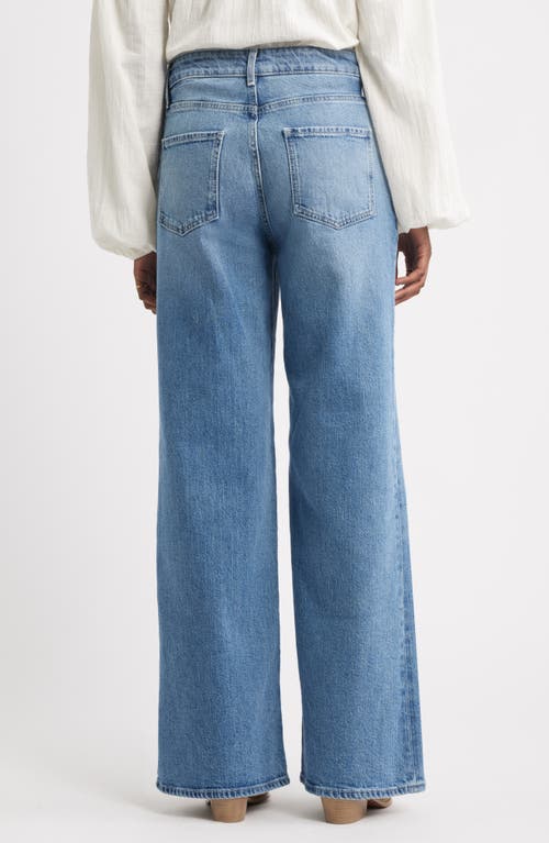 Treasure & Bond High Waist Denim Wide Leg Jeans In Blue
