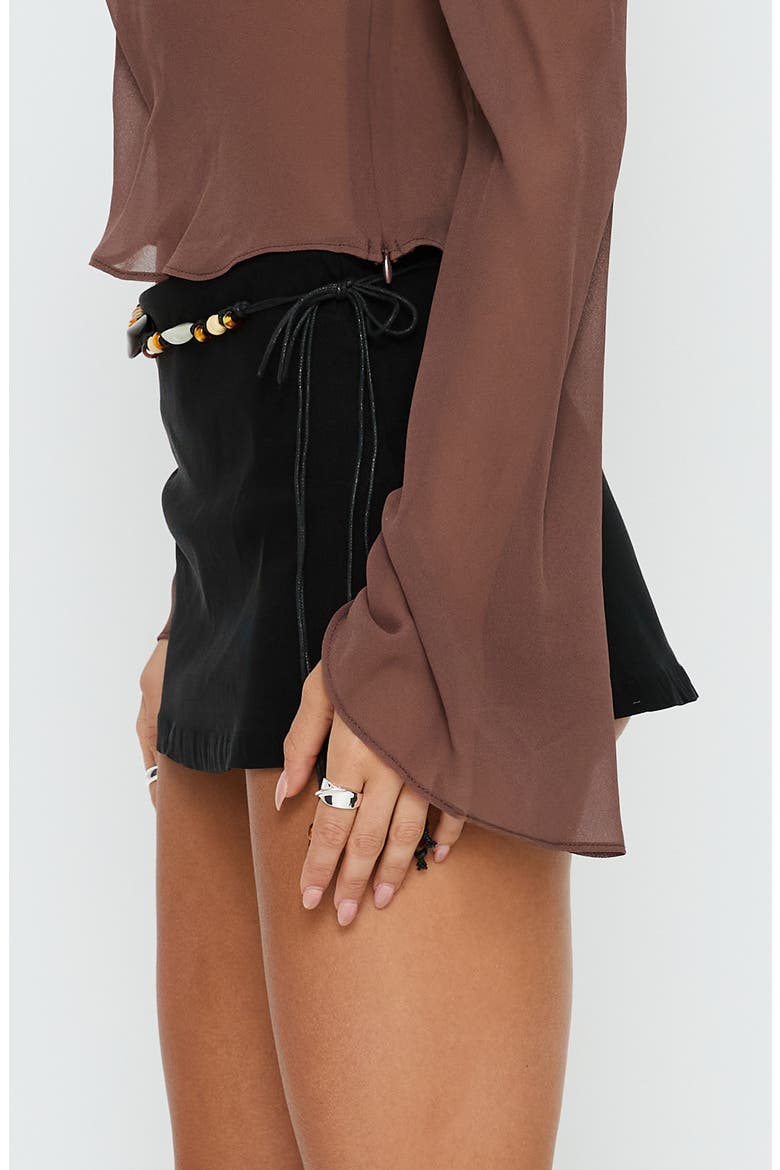 Rafaelita Beaded Skort, Alternate, color, BLACK