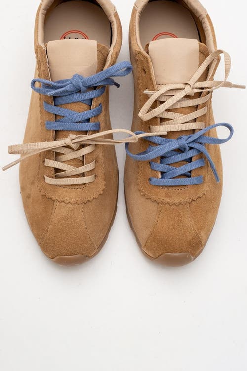 Forever & Always Shoes Crea Leather Sneakers In Cognac Suede Leather