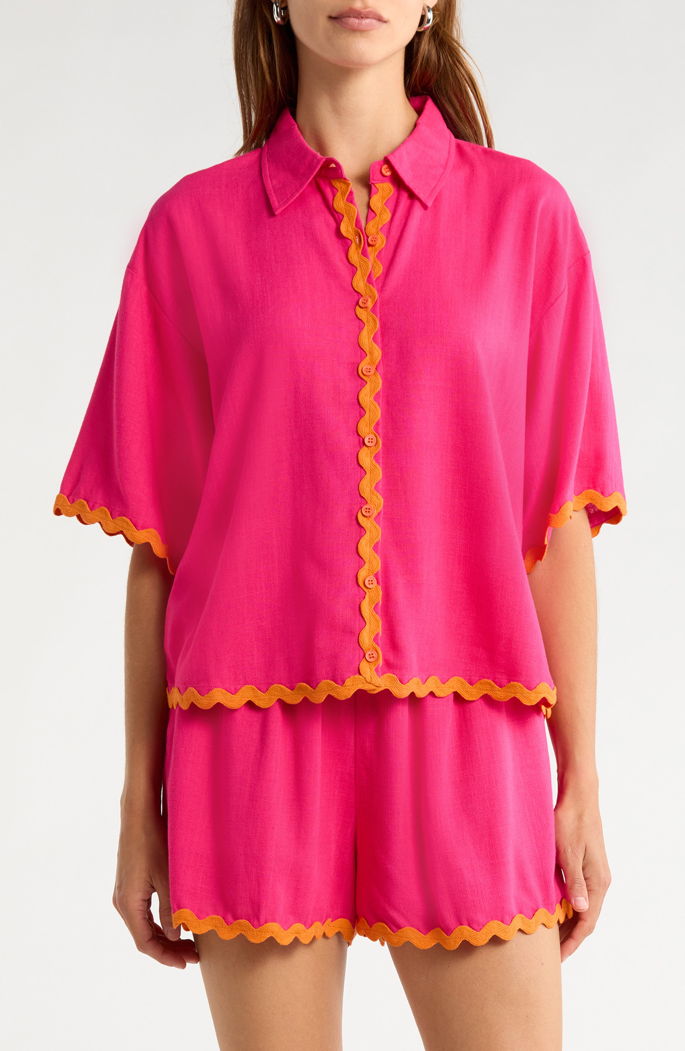 Maury Postcard Marnie Button-Up Shirt - image 3
