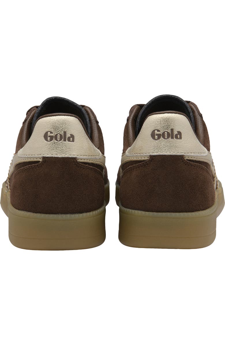 Gola Viper Sneaker, Alternate, color, Dark Brown/ Bone/ Gold/ Gum