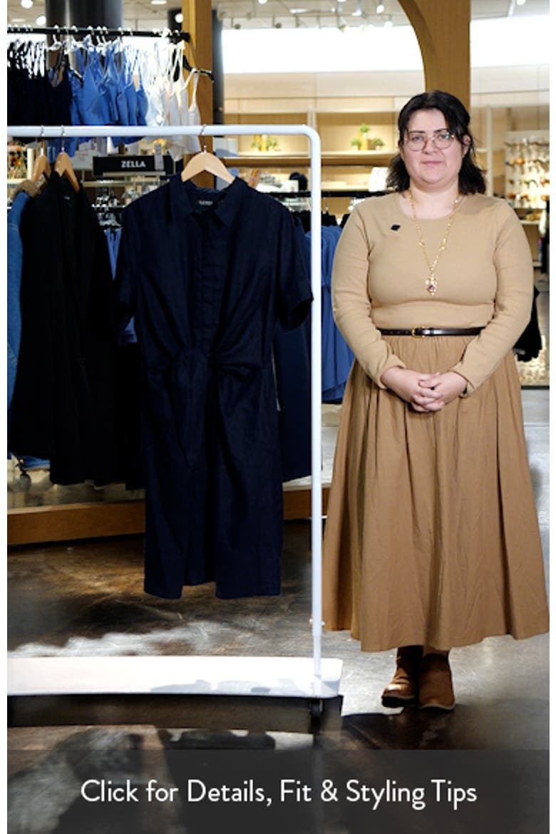Front Tie Linen Shirtdress video