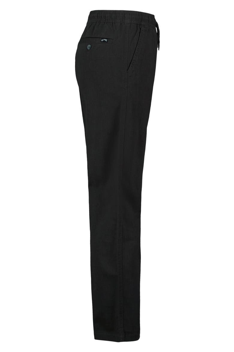 Larry Twill Drawstring Pants, Alternate, color, RAVEN