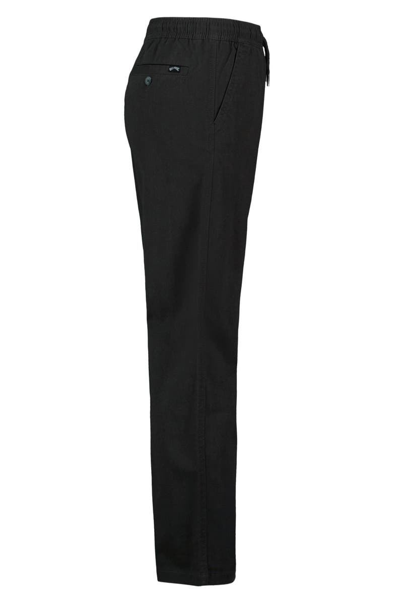 Billabong Larry Twill Drawstring Pants, Alternate, color, Raven
