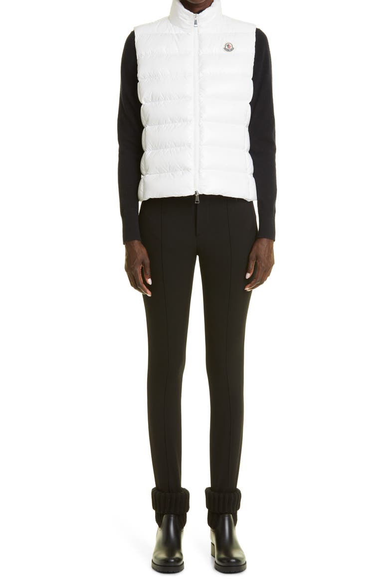 Ghany Nylon Laqué Down Puffer Vest, Alternate, color, WHITE