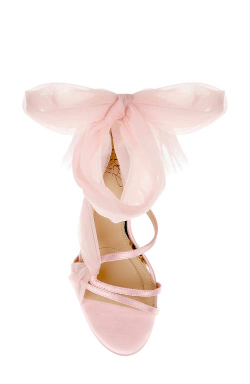 Jewel Badgley Mischka Norris Ankle Wrap Sandal In Pink