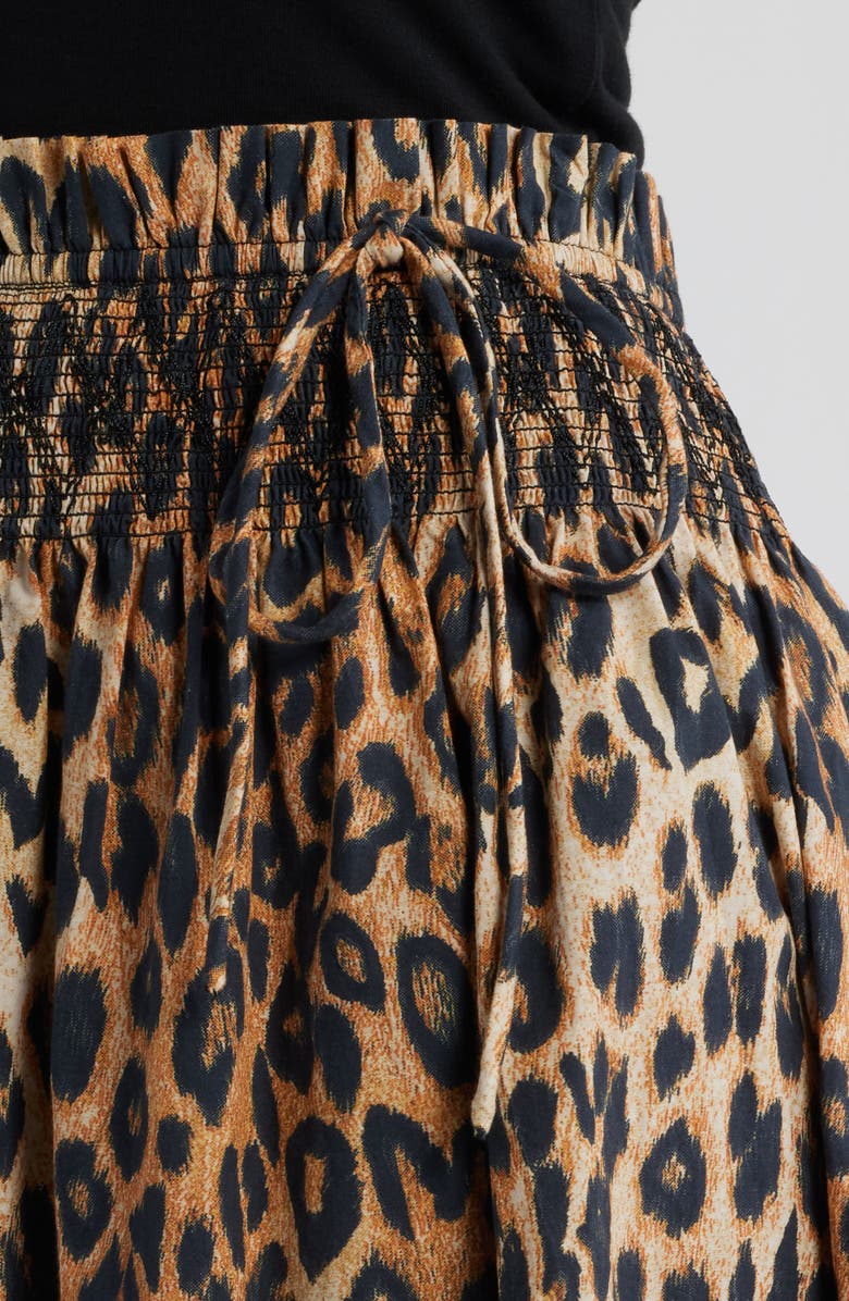 Damson Madder Lilo Leopard Spot Convertible Minidress, Alternate, color, Brown