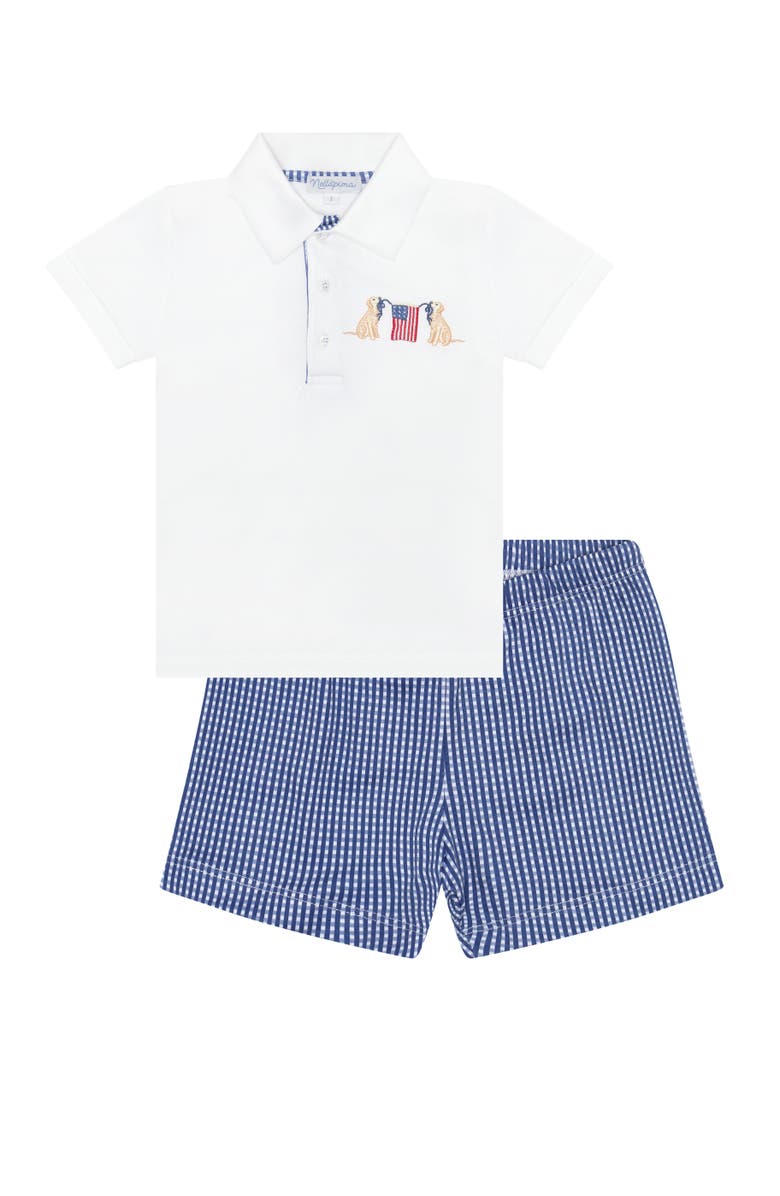 Nellapima American Pups Boys Short Set - Toddler & Little Kid, Main, color, Blue