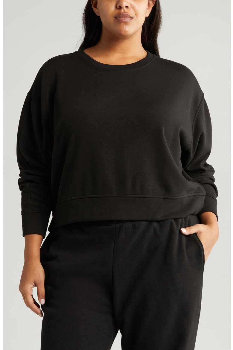 Amazing Lite Cali Crew Sweatshirt, Main, color, BLACK
