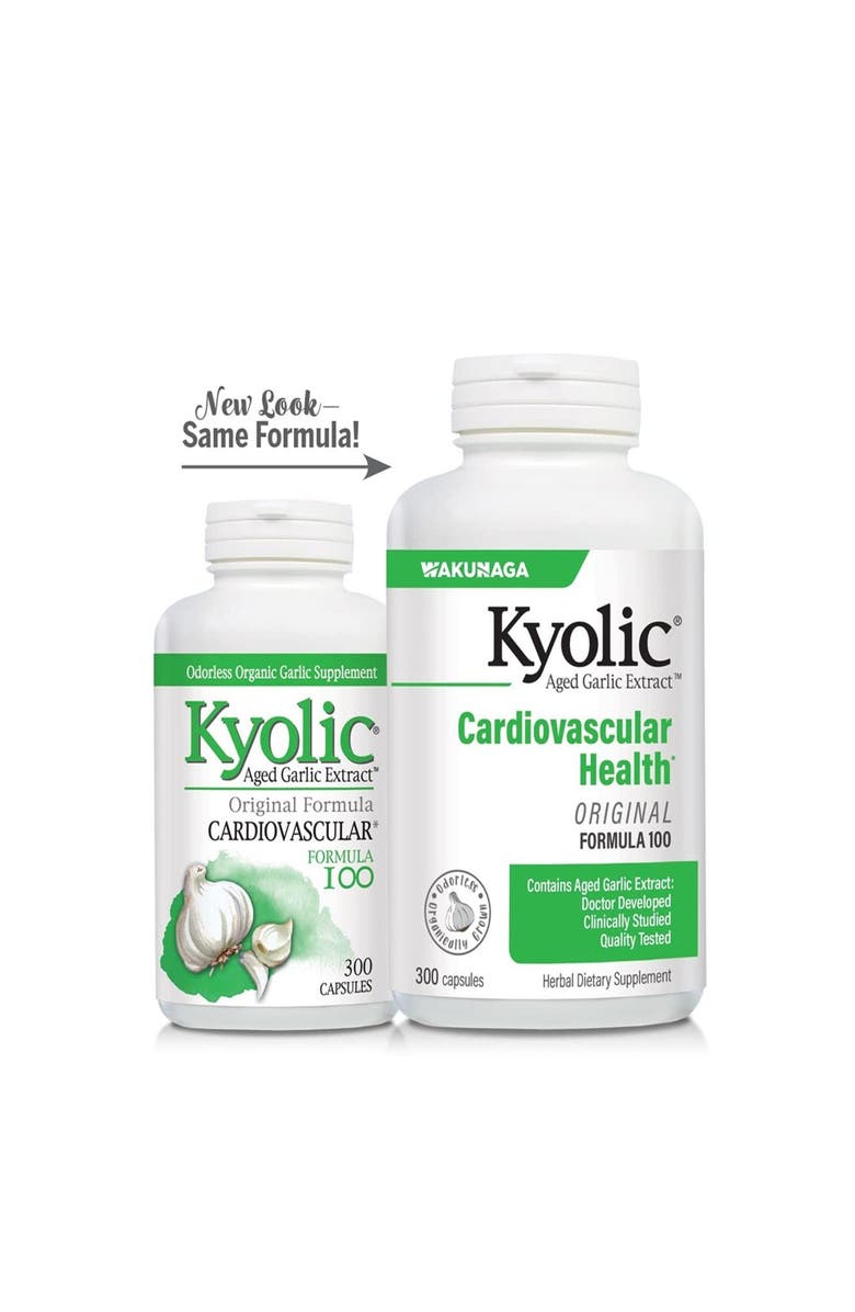 Kyolic Aged Garlic Extract Formula 100, Cardiovascular Health, capsules 300 Count, Alternate, color, NO COLOR