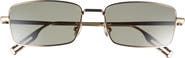DIOR BlackSuit S21U 57mm Rectangular Sunglasses