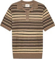 NN07 Noam Stripe Linen Polo