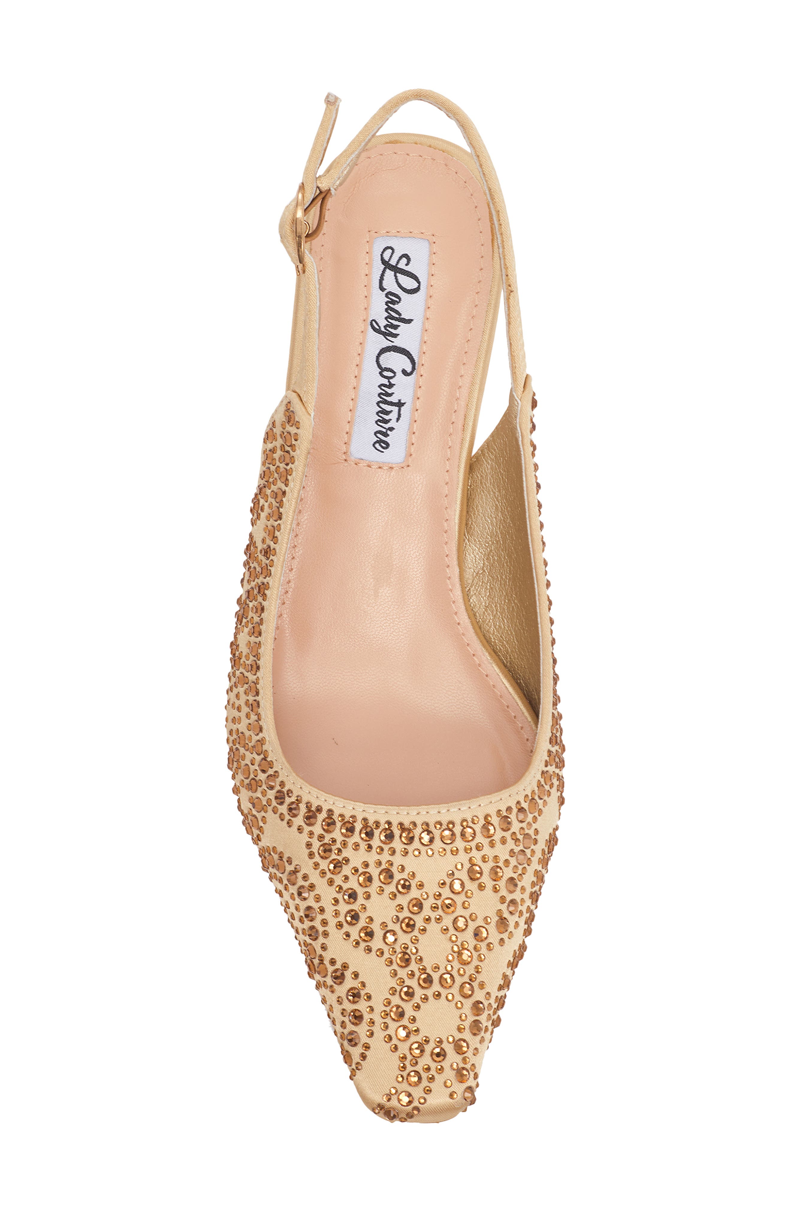 Lucy Crystal Slingback Pump, Main, color, GOLD