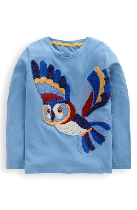 Kids' Owl Appliqué Cotton Graphic T-Shirt (Toddler, Little Kid & Big Kid)