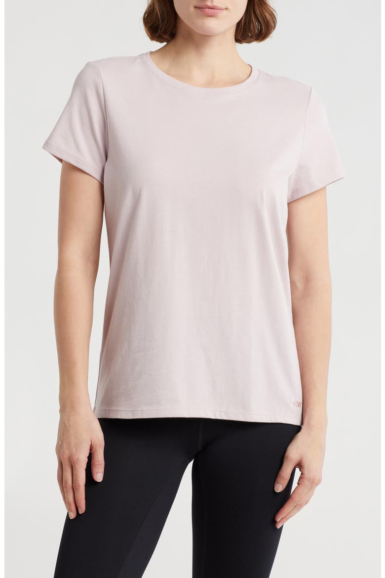 Embroidered Logo Crew T-Shirt, Main, color, ALLURE
