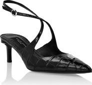 PHILIPP PLEIN Slingbacks Crossing Crocco Print Women