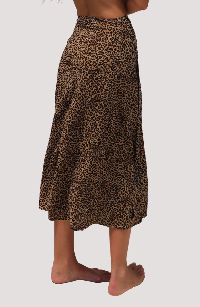 Stone Fox Swim Holiday Wrap Cover-Up Skirt, Alternate, color, Selva