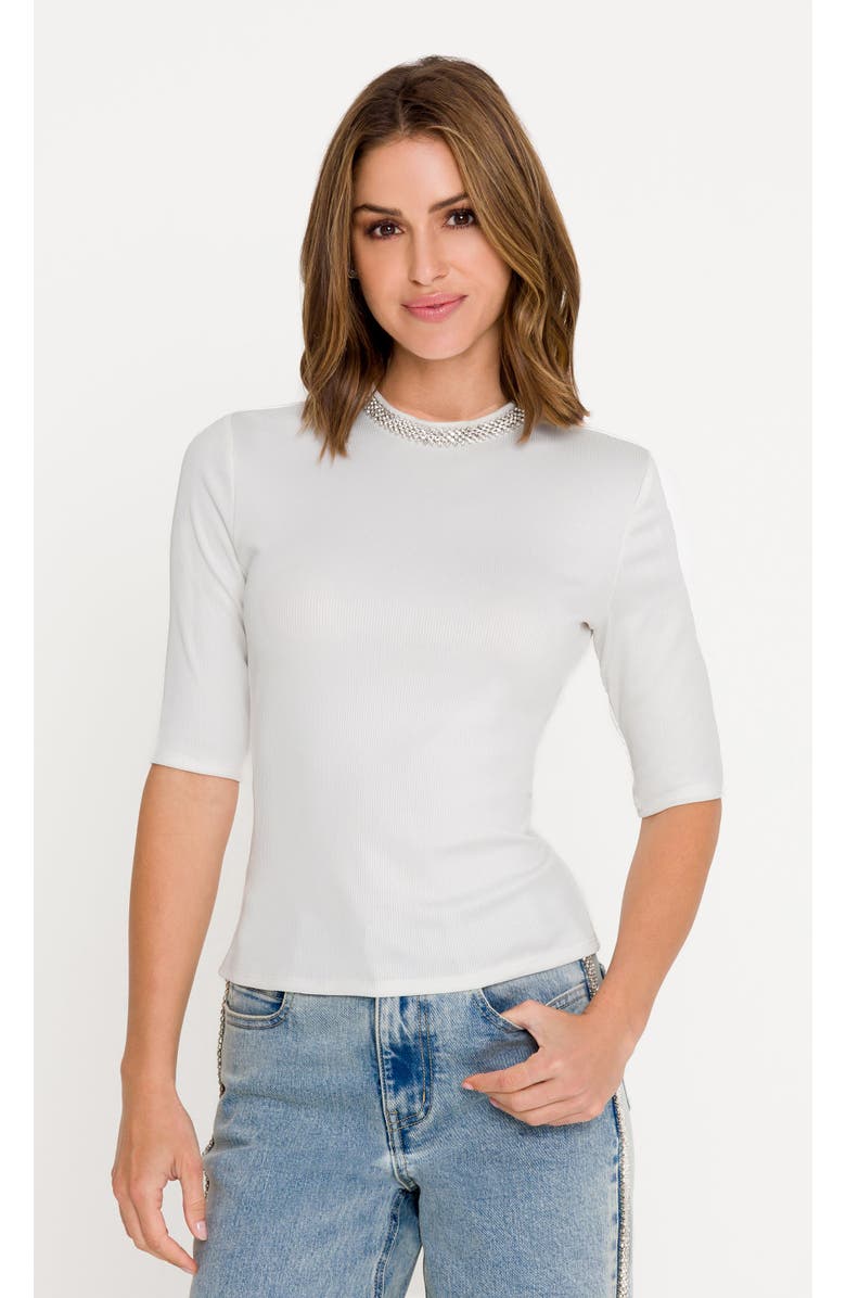 Generation Love Annette Crystal Top, Alternate, color, White