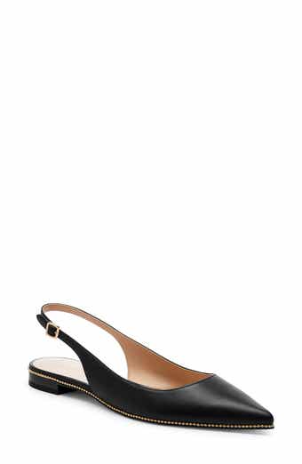 Valentino Garavani Rockstud Pointed Toe Ballerina Flat Valentino Garavani Rockstud Pointed Toe Ballerina Flat
