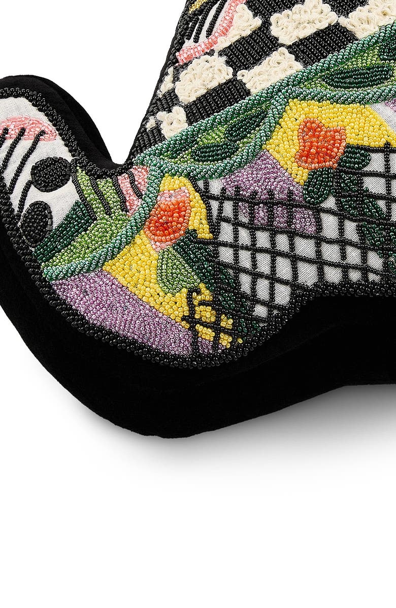 MACKENZIE CHILDS Beaded Teapot Throw Pillow, Alternate, color, Multi