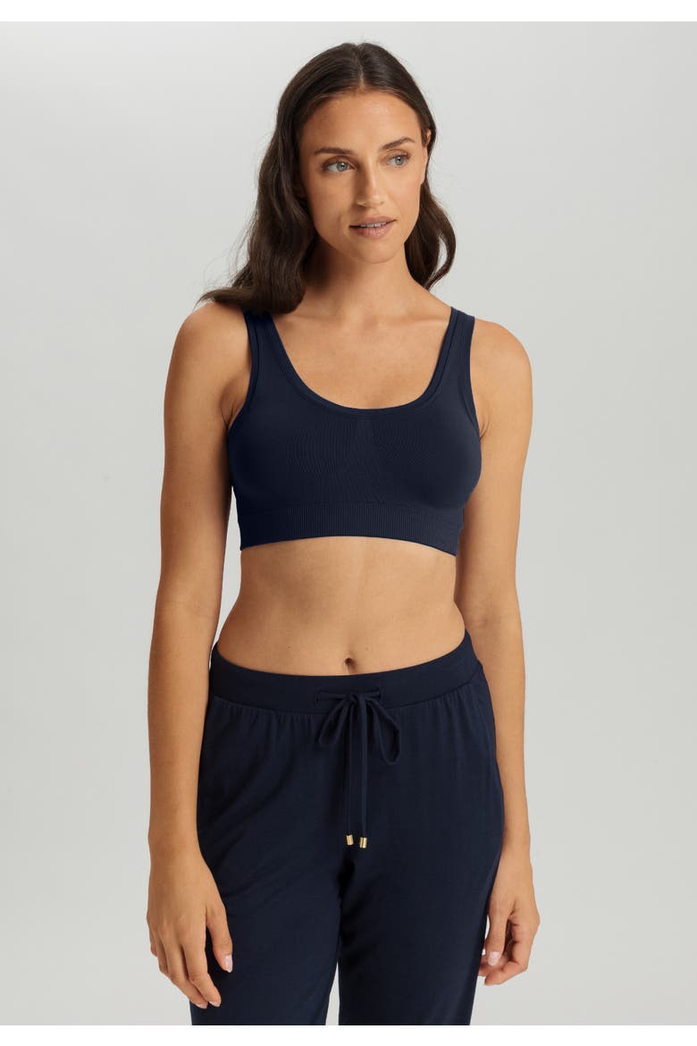 Touch Feeling Crop Top Padded, Alternate, color, Deep Navy