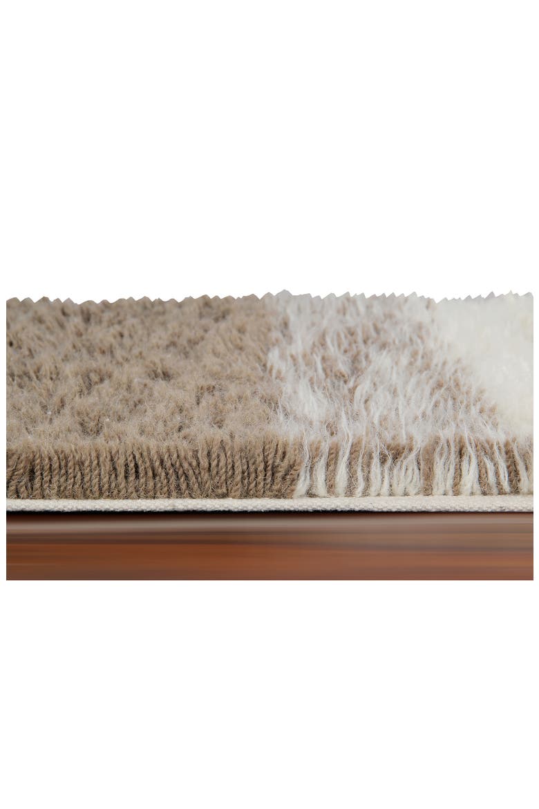 Into the Blue Washable Wool Rug, Alternate, color, ALMOND