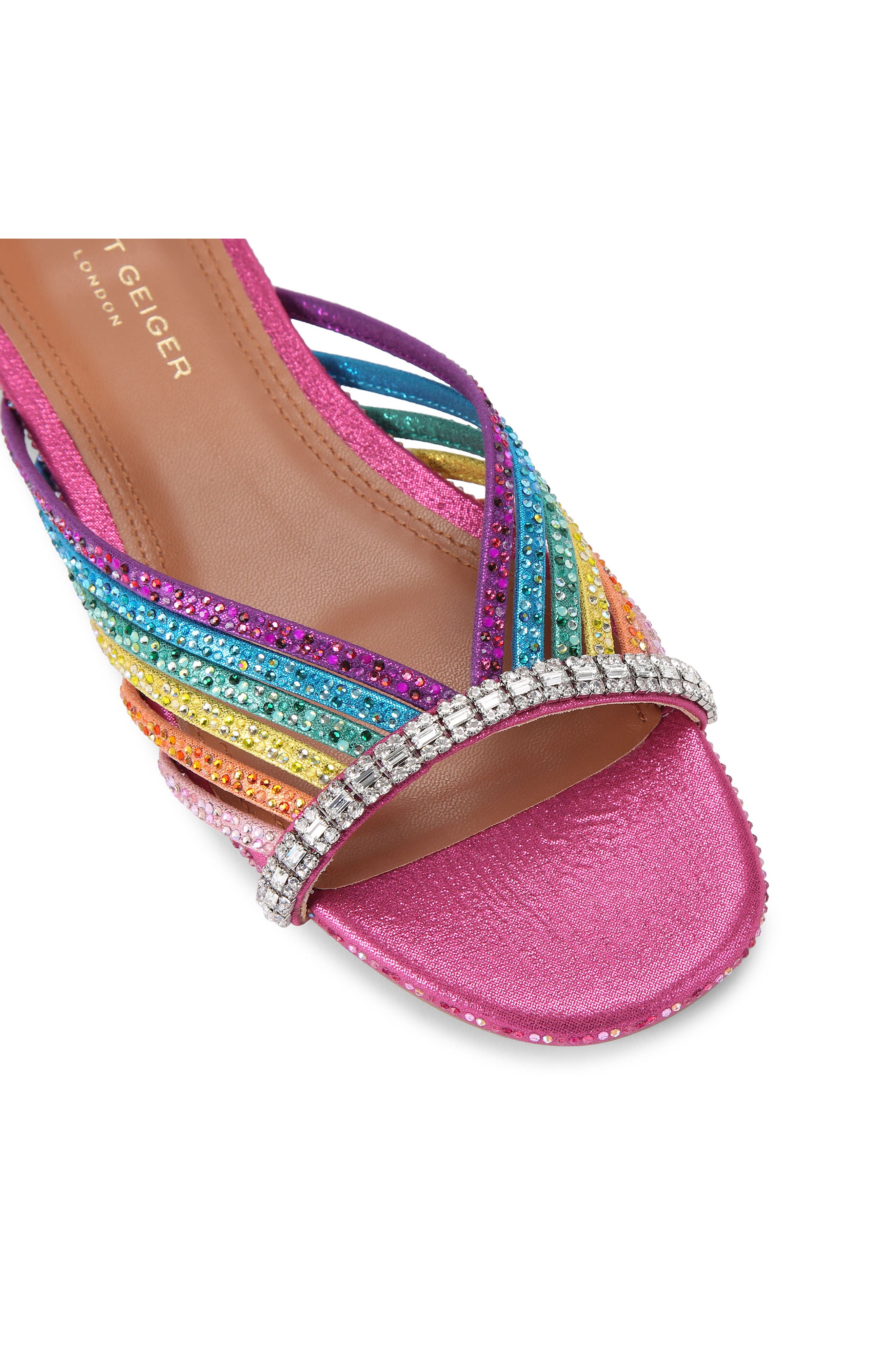 Kurt Geiger London Crystal Slide Sandal, Alternate, color, Open Miscellaneous