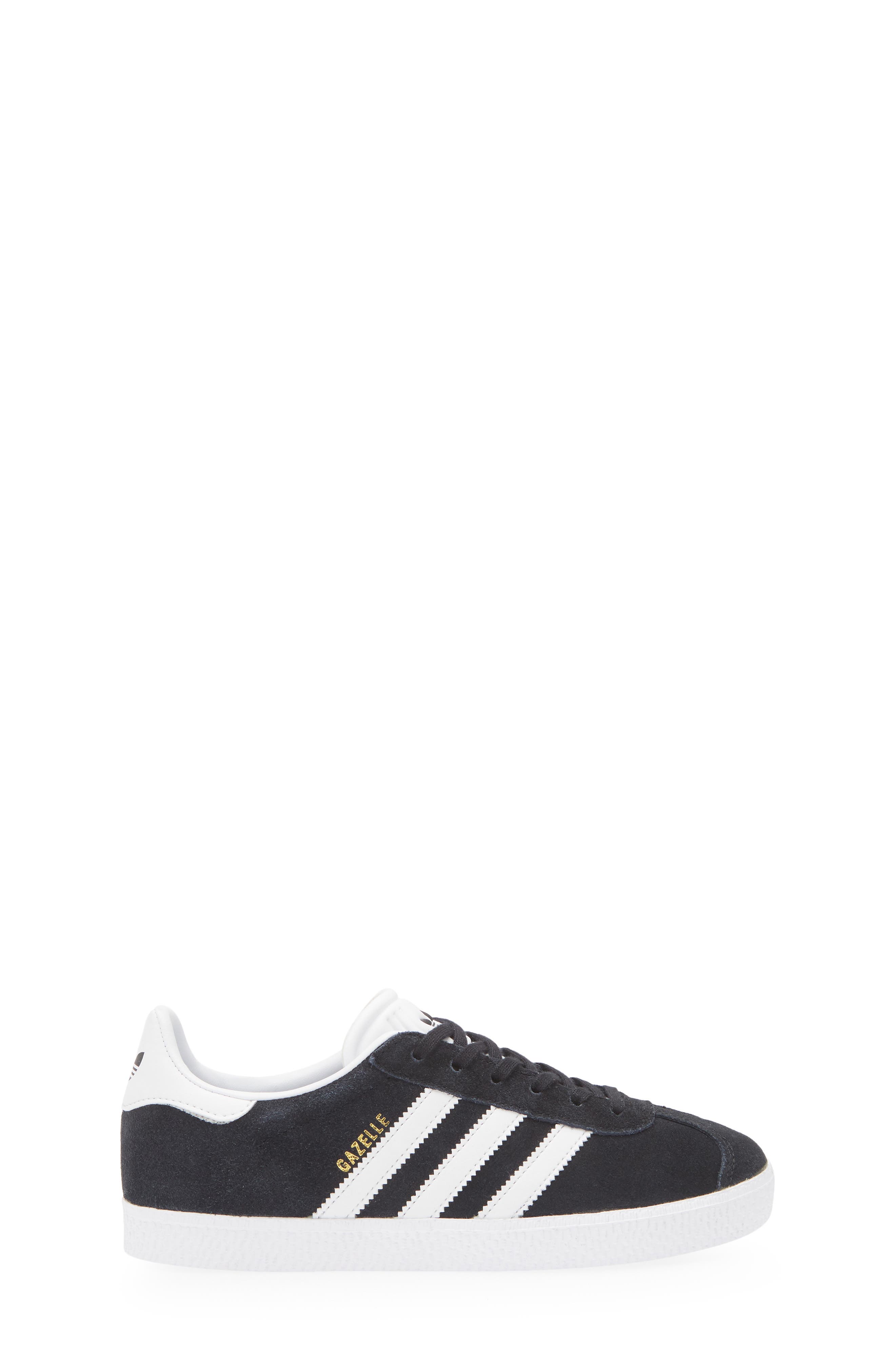 adidas Kids' Gazelle Low Top Sneaker, Alternate, color, Black/ Green/ Pink