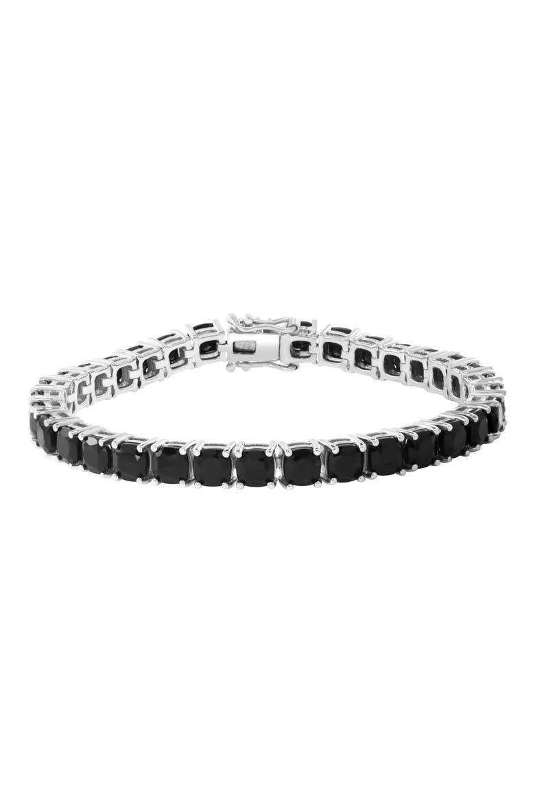 Onyx Tennis Bracelet, Main, color, BLACK
