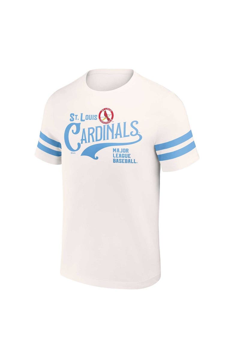 Darius Rucker Collection by Fanatics Men's Darius Rucker Collection by Fanatics Cream St. Louis Cardinals Yarn Dye Vintage T-Shirt, Alternate, color, White