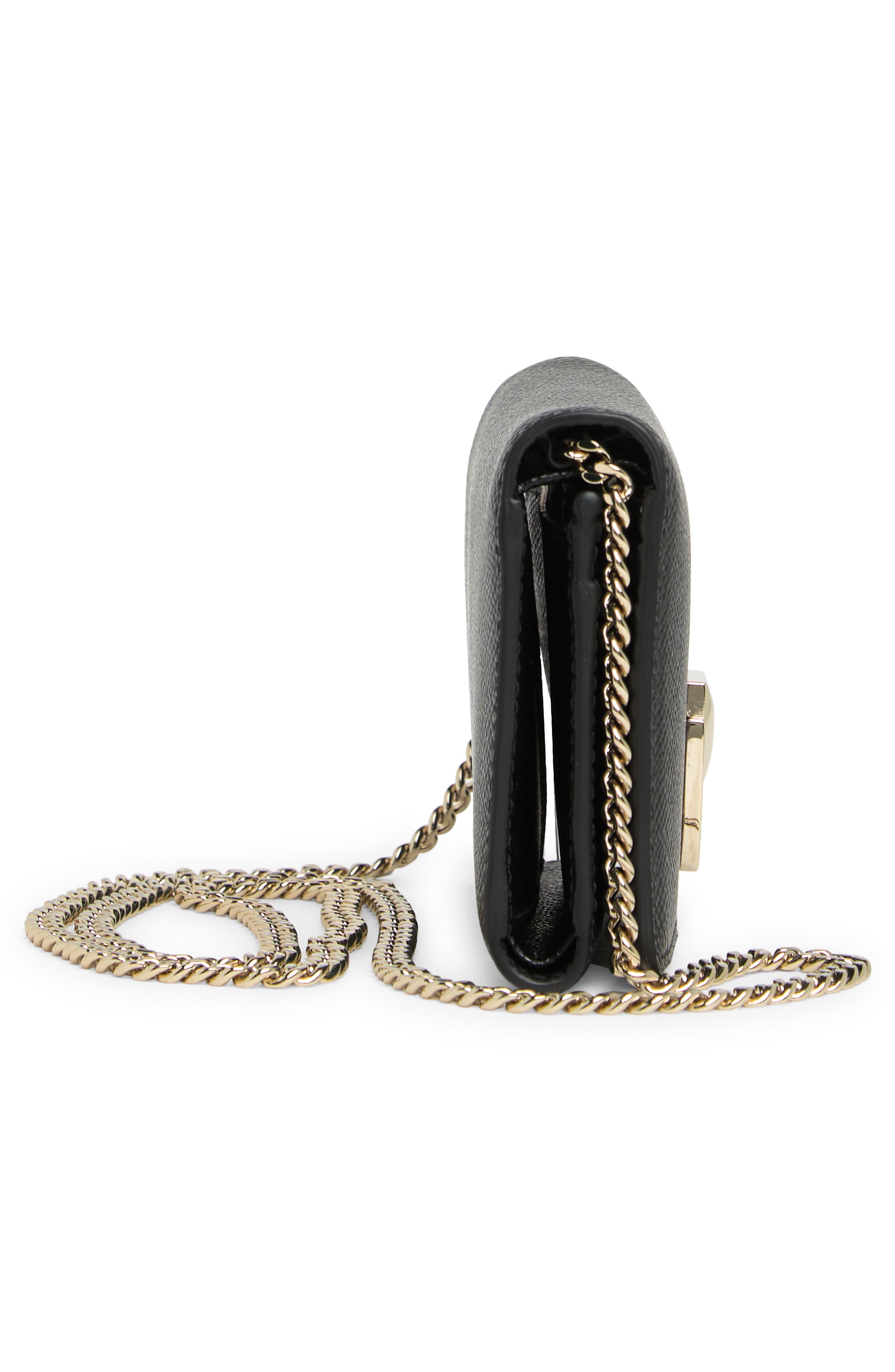 Furla Circle Tri-Fold Chain Strap Crossbody, Alternate, color, 