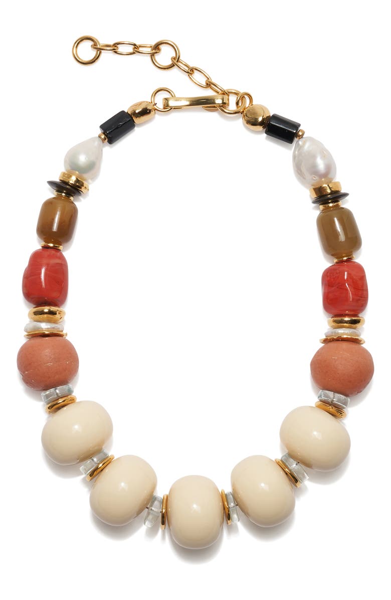 Lizzie Fortunato Ilios Bead Necklace, Main, color, 