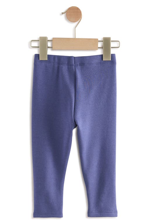 Next Kids' Floral Knee Patch Leggings In Blue
