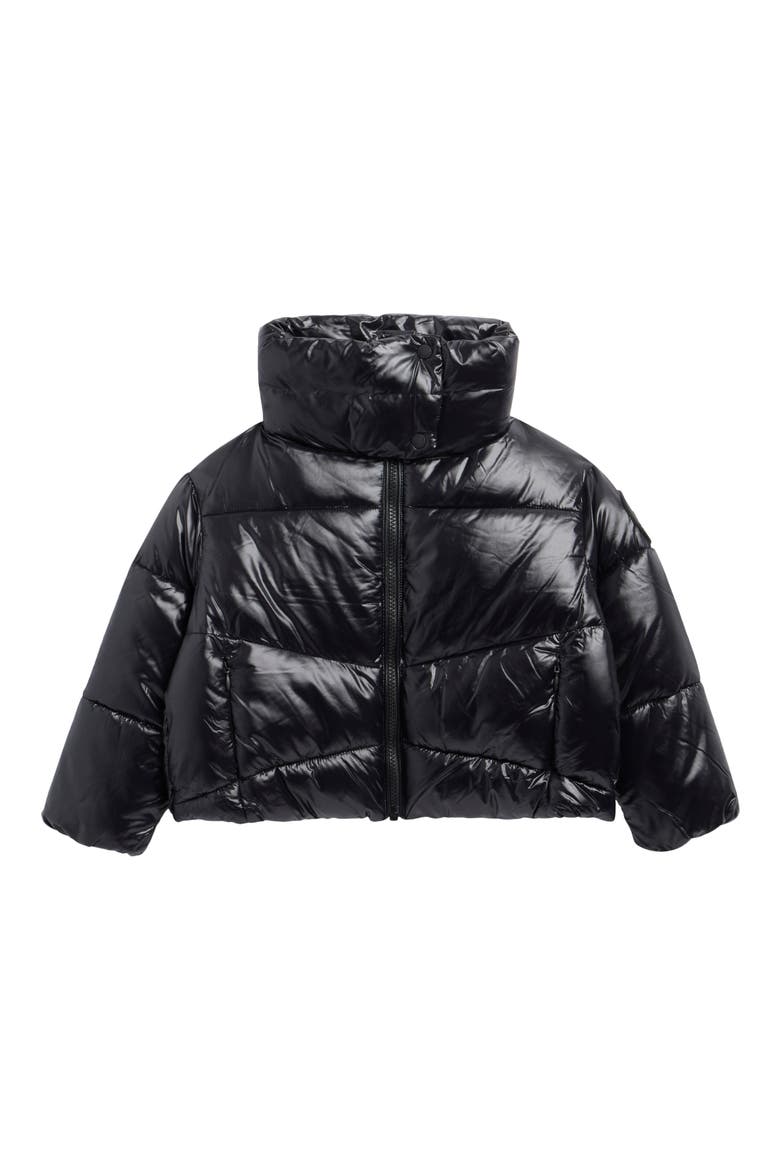 Isolda Channel Quilted Puffer Jacket, Main, color, BLACK