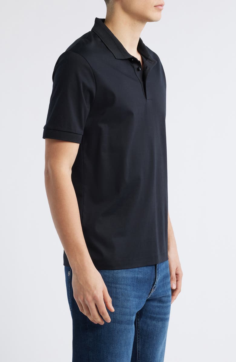BOSS Phillipson Mercerized Cotton Polo, Alternate, color, Black