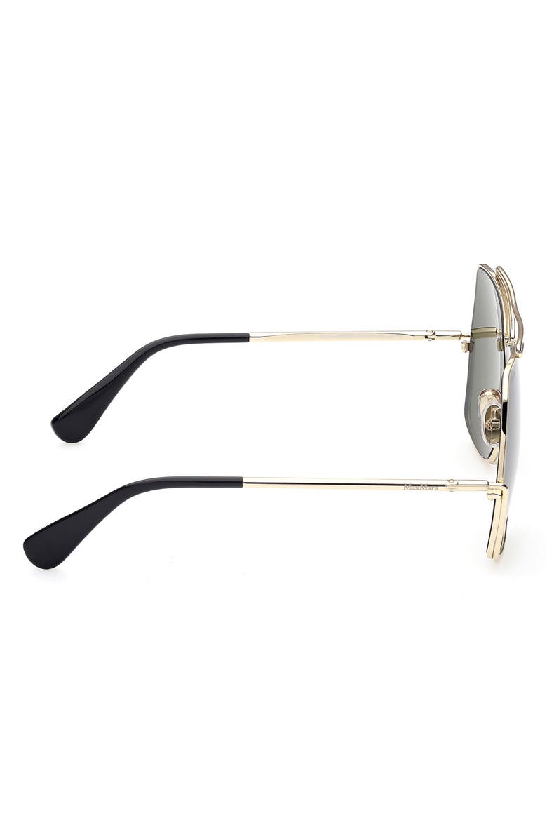 Max Mara 64mm Geometric Sunglasses, Alternate, color, 