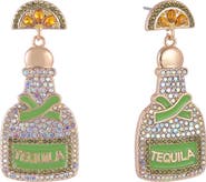 Hallmark Stone and Enamel Tequila Earrings