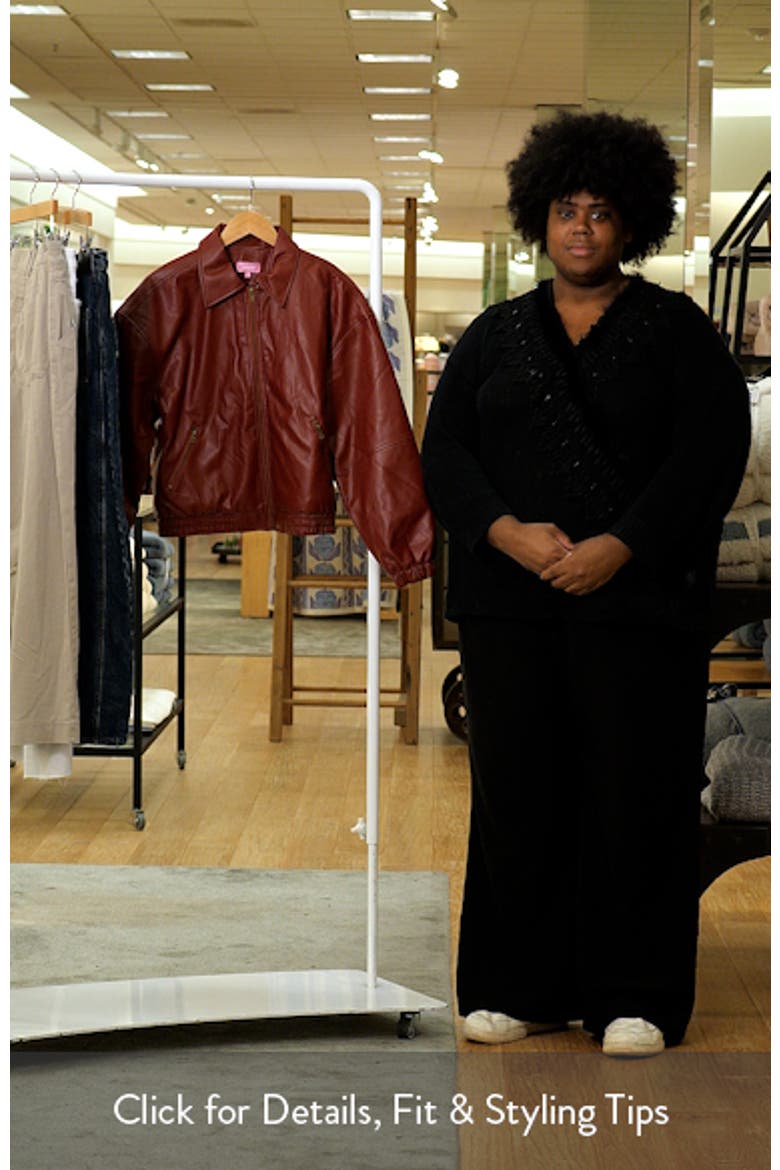 Halley Faux Leather Jacket video