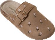 bebe Kids' Floral Embroidered Clog