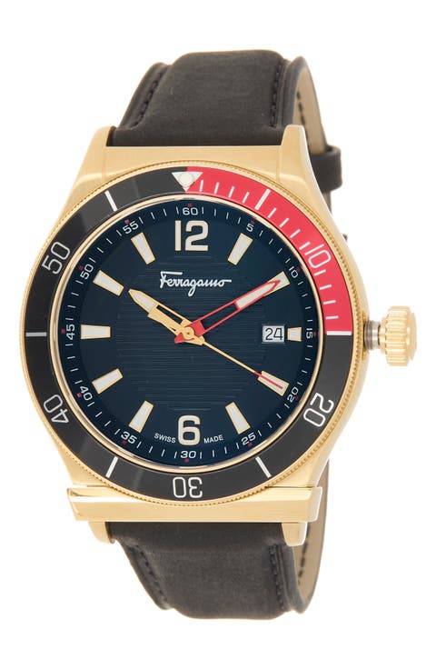 Men's Ferragamo 1898 Sport Watch, 44mm