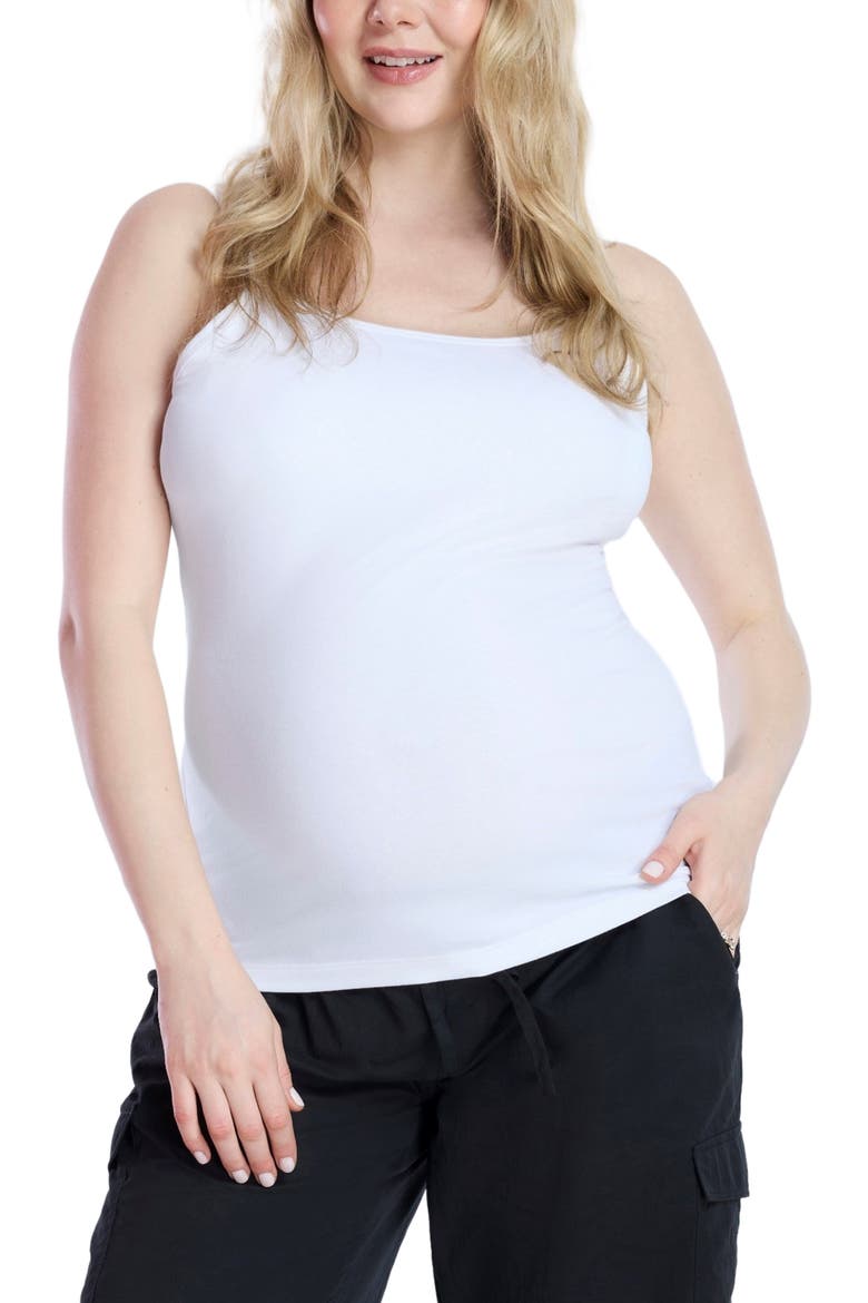 Clip Down Nursing Tank Top - 2 Pack, Alternate, color, Black & White