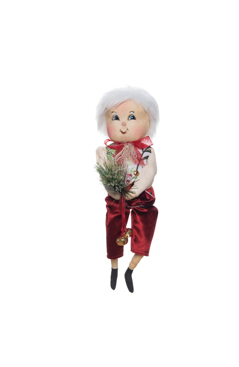 Gallerie II Colden Winter Doll, Main, color, Red