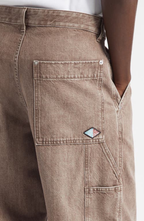Bottega Veneta Mens Brown Washed-effect Straight-leg Denim Jeans In Brown