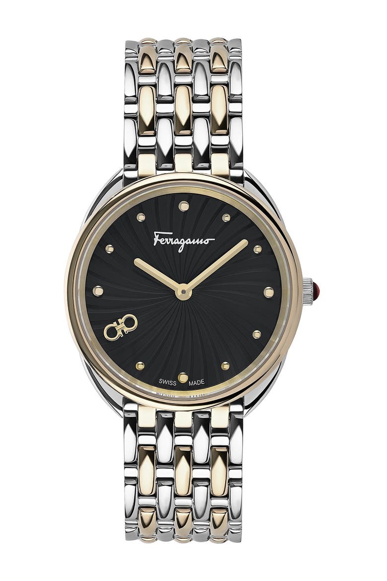 Men's Cuir Watch, 34mm, Main, color, TWO TONE
