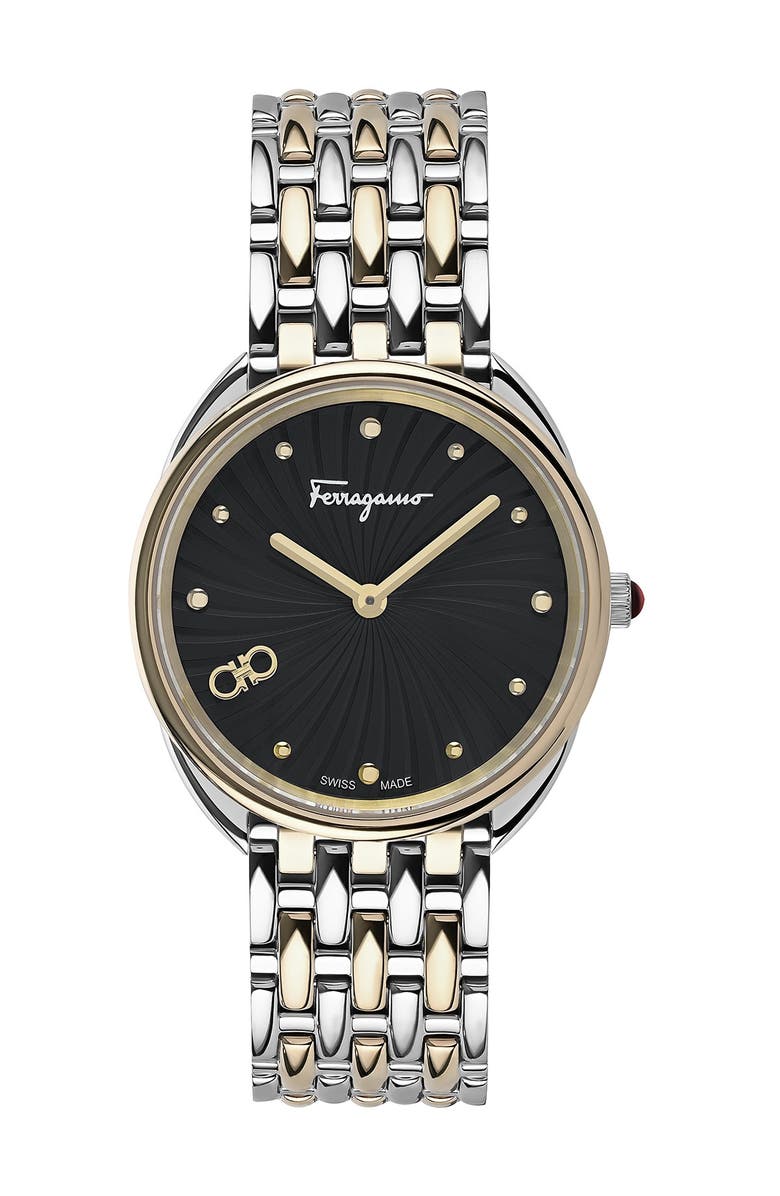 FERRAGAMO Men's Cuir Watch, 34mm, Main, color, 