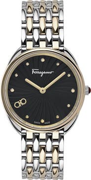 FERRAGAMO Men's Cuir Watch, 34mm
