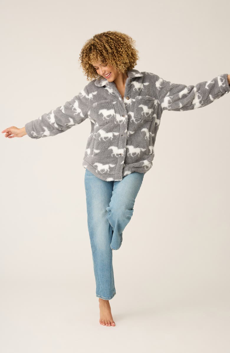 PJ Salvage Cozy Jacket, Alternate, color, Gray