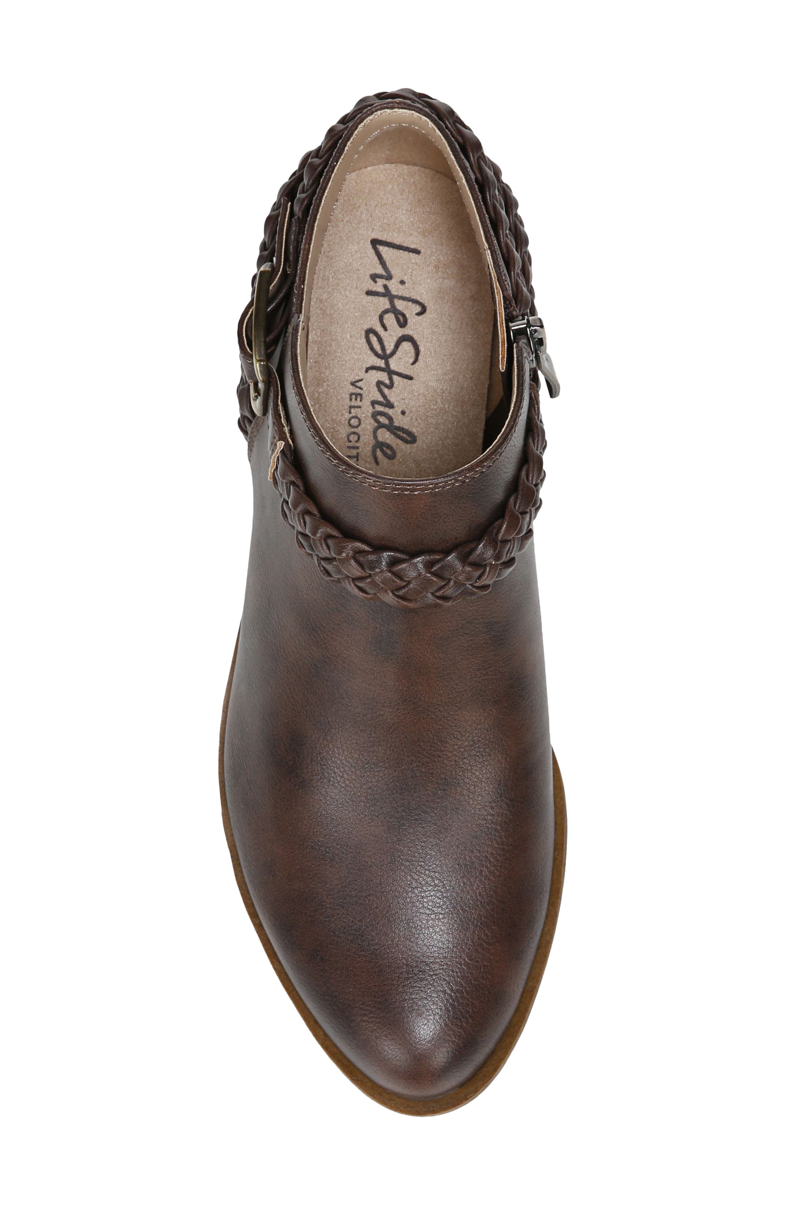 LifeStride Adriana Bootie, Alternate, color, Brown